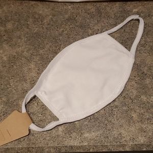 2 pk White Cotton Reusable face mask